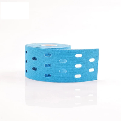 Kinesiology Tape Roll Breathable Perforated Muscle Strain Tape Elastic Knee Support Strips Waterproof